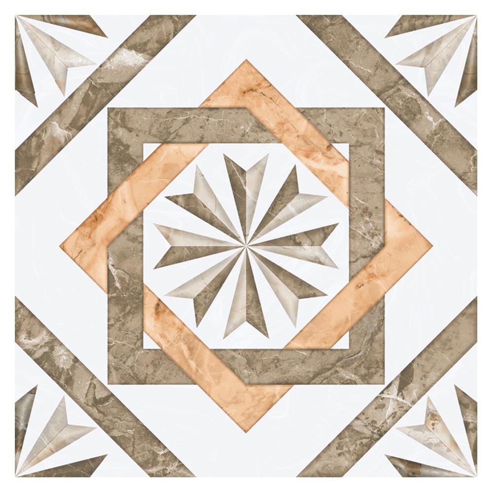 กระเบื้องพื้น 60x60 ซม. ภูผา ซัลเวีย ไวท์ บราวน์ A 1.44M2