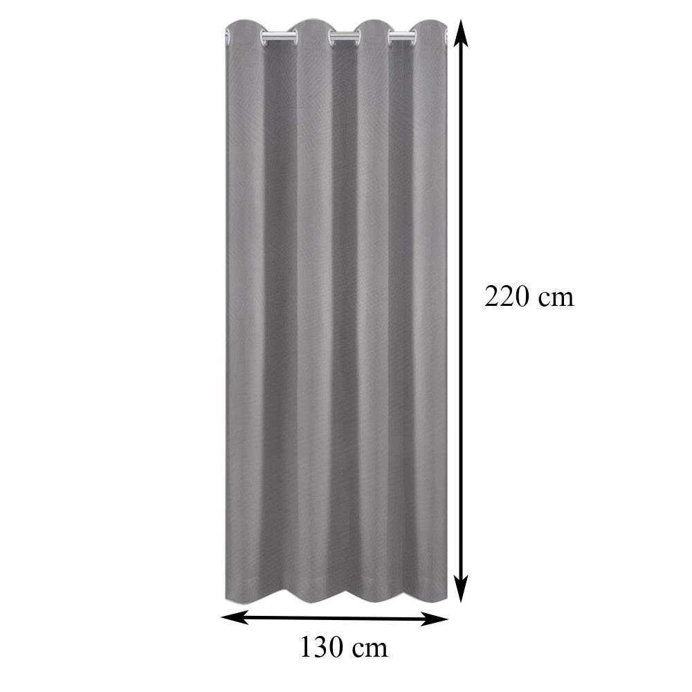 ผ้าม่าน EYELET HOME LIVING STYLE LUKAS UV 130X220 ซม. สีเทา