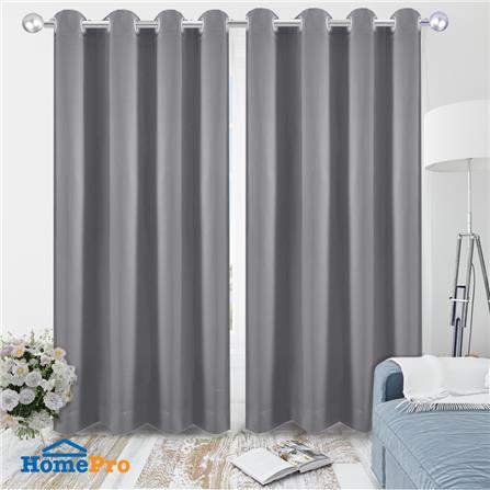 ผ้าม่าน EYELET HOME LIVING STYLE LUKAS UV 130X220 ซม. สีเทา_3