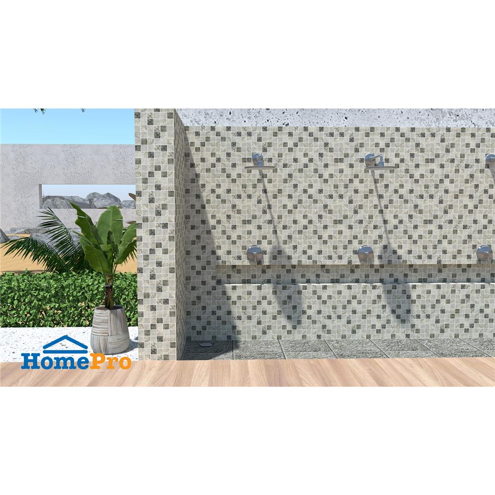 โมเสคพอร์ซเลน 30x30 ซม. TARA STONEHENGE GREY