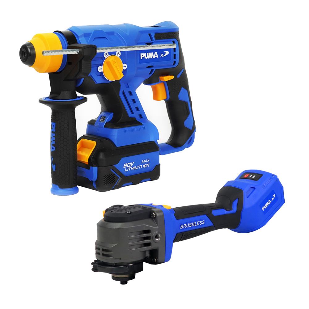 สว่านโรตารี่ไร้สาย (พร้อมแบตเตอรี่ 2 ก้อน) PUMA PM-260BL 22 มม. 20 โวลต์