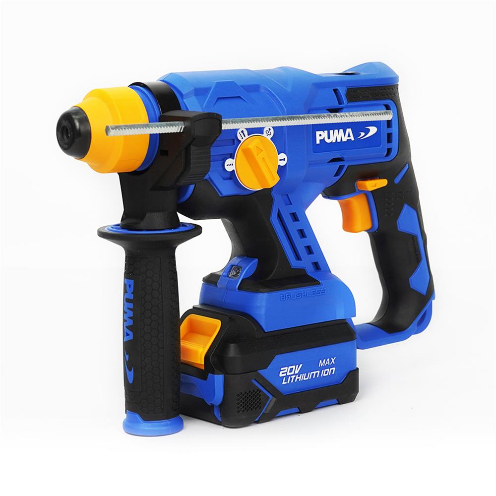 สว่านโรตารี่ไร้สาย (พร้อมแบตเตอรี่ 2 ก้อน) PUMA PM-260BL 22 มม. 20 โวลต์