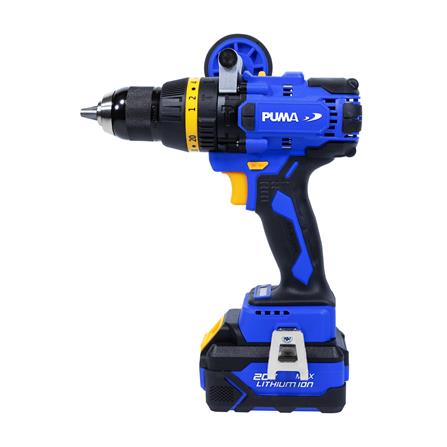 สว่านกระแทกไร้สาย (พร้อมแบตเตอรี่ 2 ก้อน) PUMA PM-280BL 20 โวลต์_1