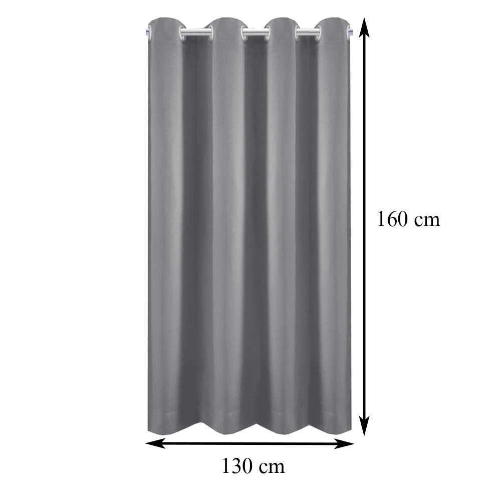 ผ้าม่าน EYELET HOME LIVING STYLE LUKAS UV 130X160 ซม. สีเทา