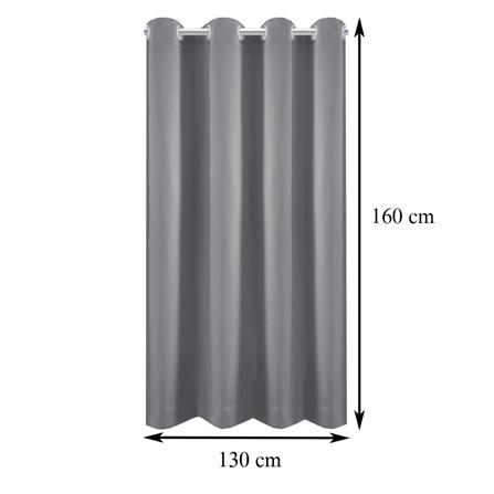 ผ้าม่าน EYELET HOME LIVING STYLE LUKAS UV 130X160 ซม. สีเทา_5