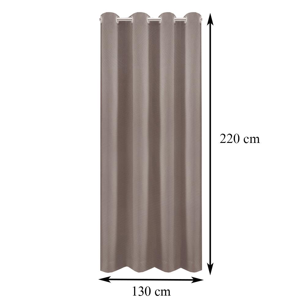 ผ้าม่าน EYELET ME LIVING CLARA UV 130X220 ซม. สีน้ำตาล