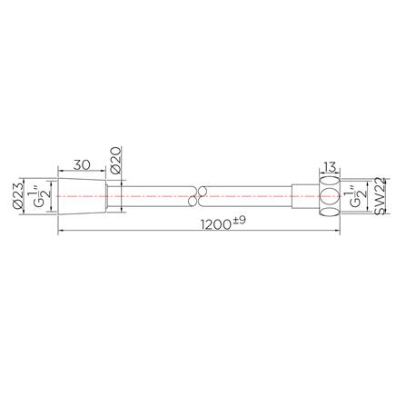 สายฝักบัวพีวีซี KARAT FAUCET KA-04-309-55 120 ซม._2