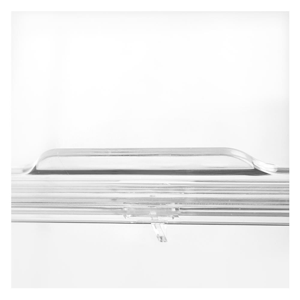 กล่องจัดเก็บกระเป๋าฝาเปิด STACKO S 36x22x27 ซม. สีใส