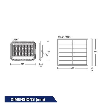ไฟสปอตไลท์ SOLAR BEC SPIDER 220 วัตต์ DAYLIGHT/COOL WHITE/WARM WHITE สีดำ_6