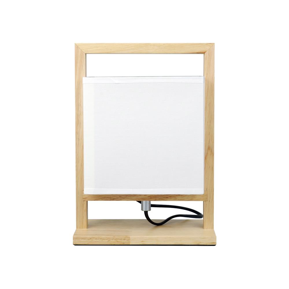 ไฟตั้งโต๊ะ CARINI MT3192 สีขาว/ลายไม้