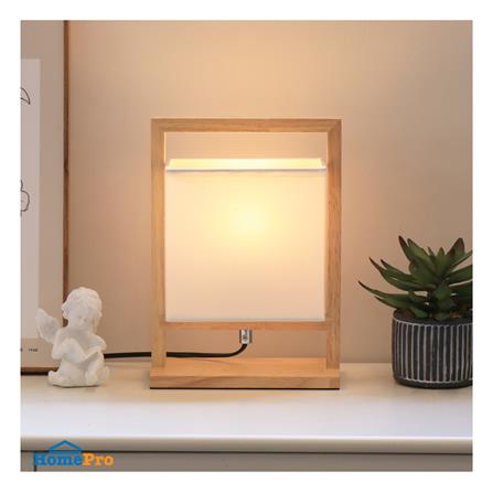 ไฟตั้งโต๊ะ CARINI MT3192 สีขาว/ลายไม้_4