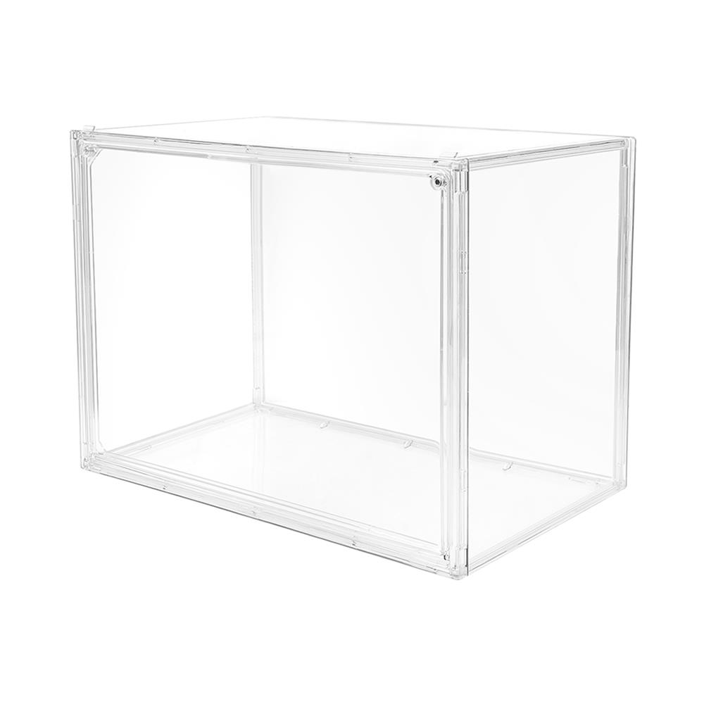 กล่องจัดเก็บกระเป๋าฝาเปิด STACKO M 36x26x27 ซม. สีใส_1