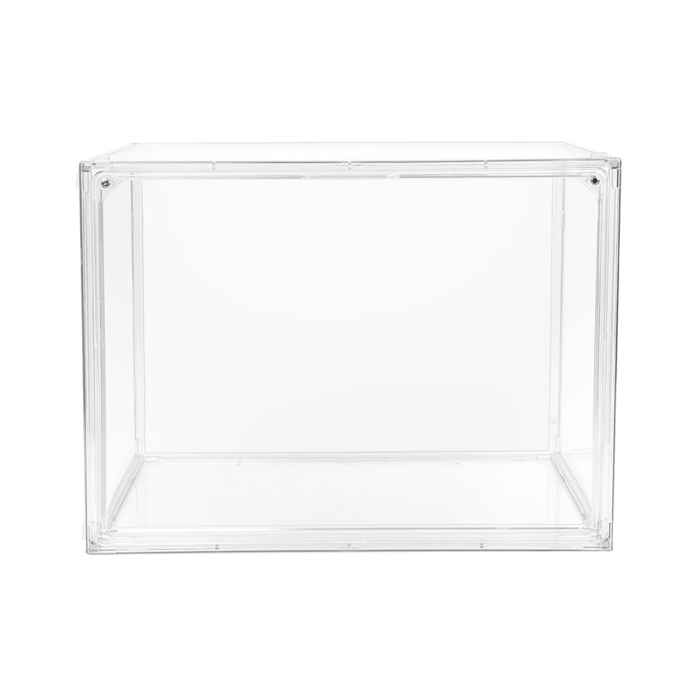 กล่องจัดเก็บกระเป๋าฝาเปิด STACKO M 36x26x27 ซม. สีใส