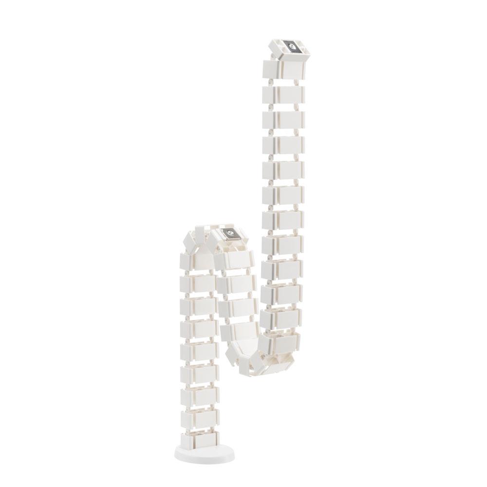 รางกระดูกงูเก็บสายไฟ ERGOTREND สีขาว