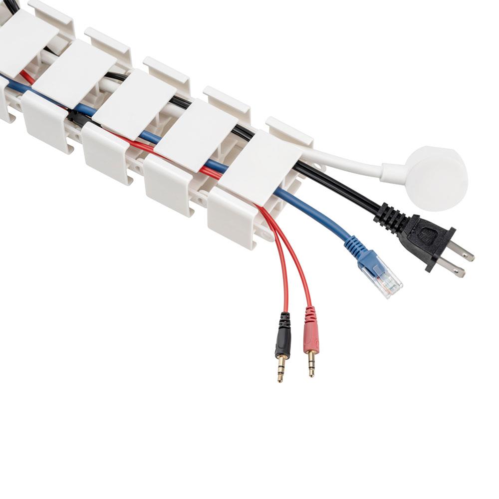 รางกระดูกงูเก็บสายไฟ ERGOTREND สีขาว