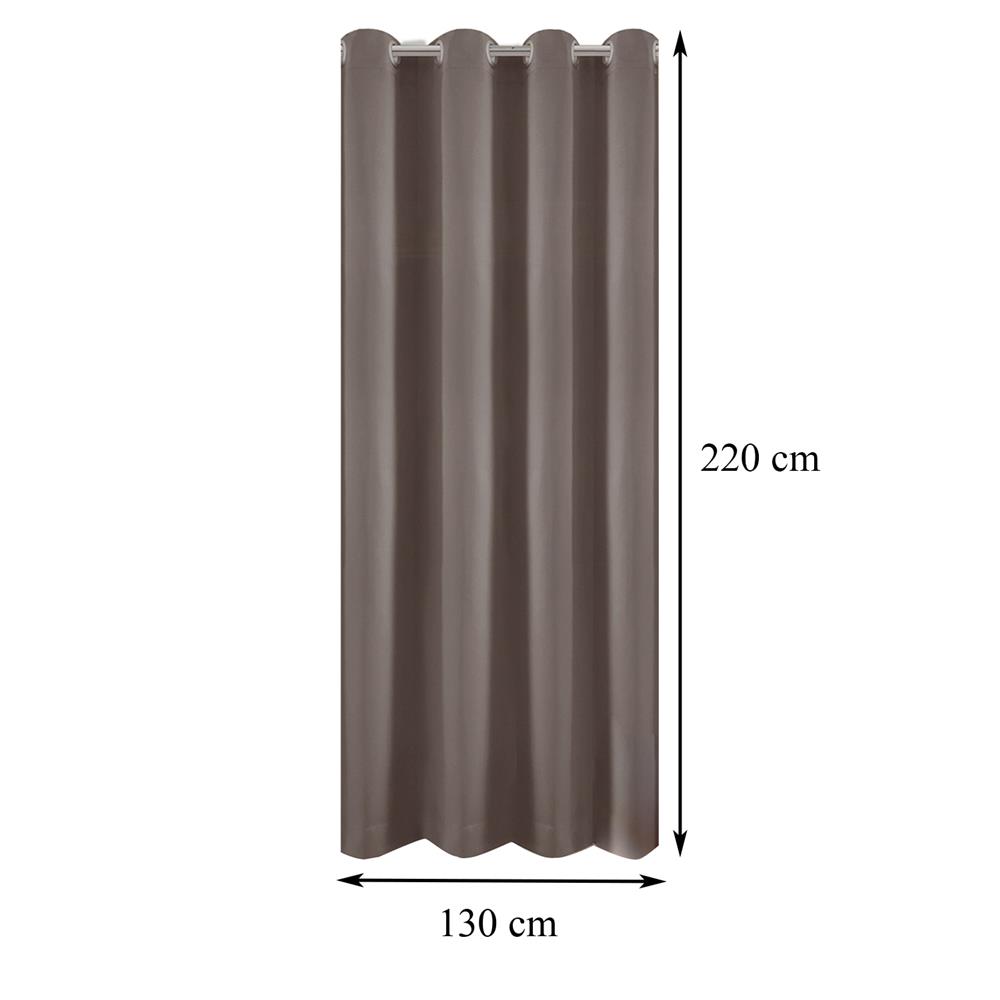 ผ้าม่าน EYELET HOME LIVING STYLE LUKAS UV 130X220 ซม. สีน้ำตาล