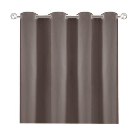 ผ้าม่าน EYELET HOME LIVING STYLE LUKAS UV 130X220 ซม. สีน้ำตาล_1