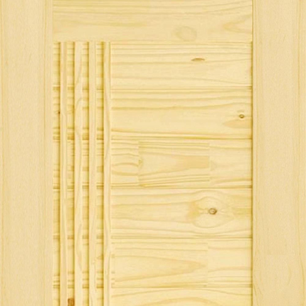 ประตูไม้สนนิวซีแลนด์ D2D ECO PINE-EZERO 7 90X200 ซม. สีธรรมชาติ ไม่เจาะลูกบิด