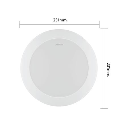 ดาวน์ไลท์ LED LAMPTAN CLICK&GO 9 นิ้ว 18 วัตต์ DAYLIGHT สีขาว_8