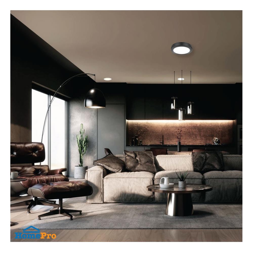 ดาวน์ไลท์ LED LAMPTAN CLICK&GO 9 นิ้ว 18 วัตต์ DAYLIGHT สีดำ