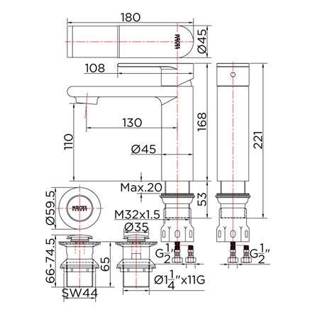 ก๊อกอ่างล้างหน้าผสม KARAT FAUCET KF-39-620-63_1