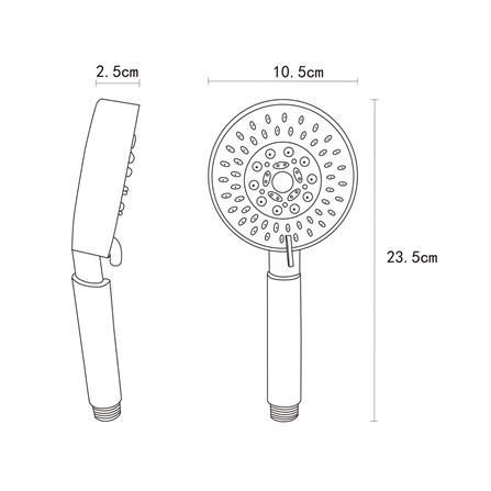 ฝักบัว RAIN SHOWER เดี่ยว BEN BN NEW22-RAIN สีโครม_2