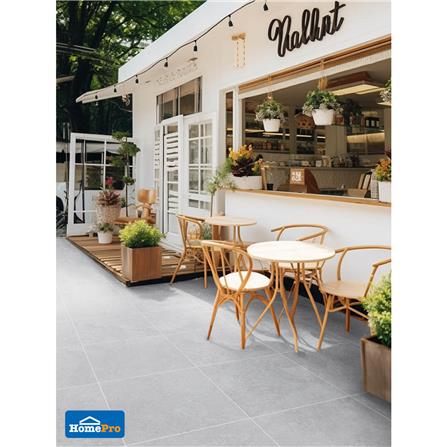 กระเบื้องพื้นพอร์ซเลน 60x60 ซม. TARA รีโอน่า เกรย์ A 1.44M2_4