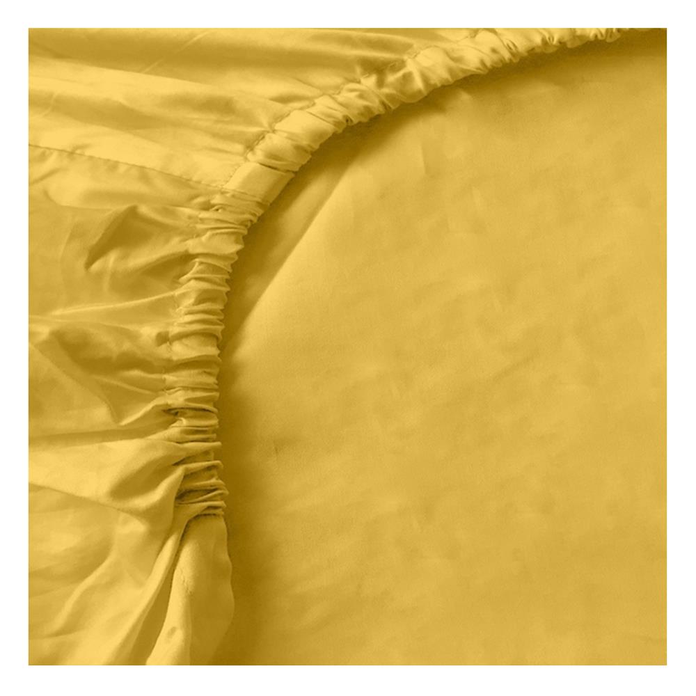 ชุดผ้าปูที่นอน 6 ฟุต 5 ชิ้น BENEATH SUNSHINE สีเหลือง