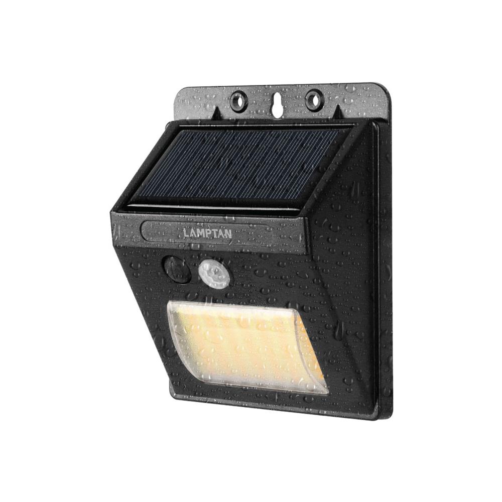ไฟผนังภายนอก SOLAR LAMPTAN MODIFY 5 วัตต์ DAYLIGHT/WARM WHITE สีดำ