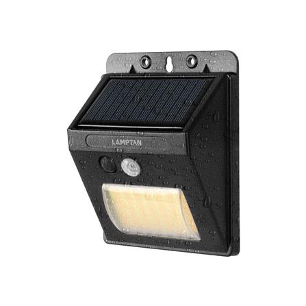 ไฟผนังภายนอก SOLAR LAMPTAN MODIFY 5 วัตต์ DAYLIGHT/WARM WHITE สีดำ_1