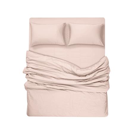 ชุดผ้าปูที่นอน 6 ฟุต 4 ชิ้น BENEATH PEONY สีชมพู_3