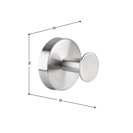 ขอแขวนผ้า RASLAND BOTTON-MATT สเตนเลส_1