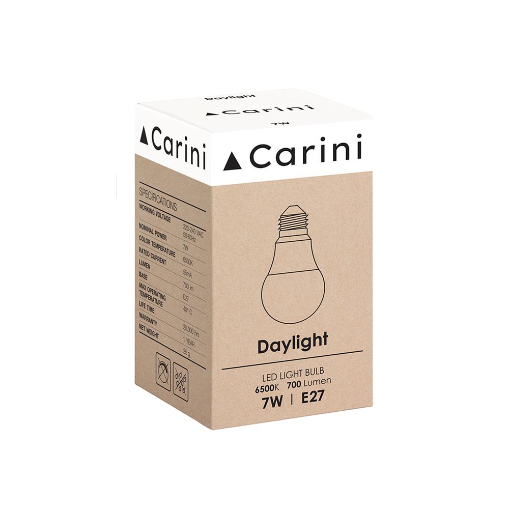 หลอด LED CARINI A60 ECOLIFE 7 วัตต์ DAYLIGHT E27