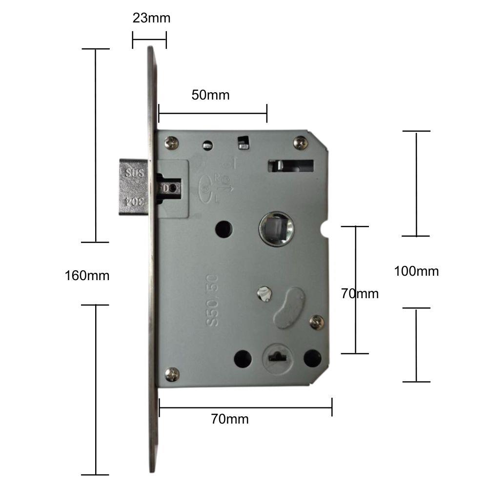 กลอนประตูดิจิตอล SECUON SEC-324 สีดำ