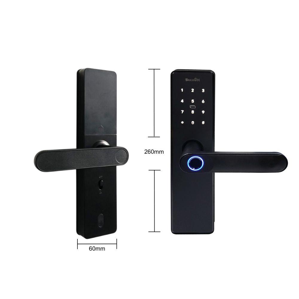 กลอนประตูดิจิตอล SECUON SEC-324 สีดำ