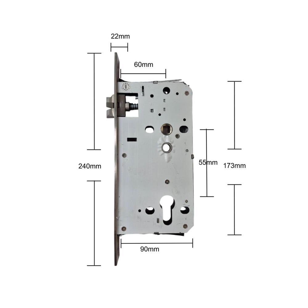 กลอนประตูดิจิตอล SECUON SEC-395 สีดำ