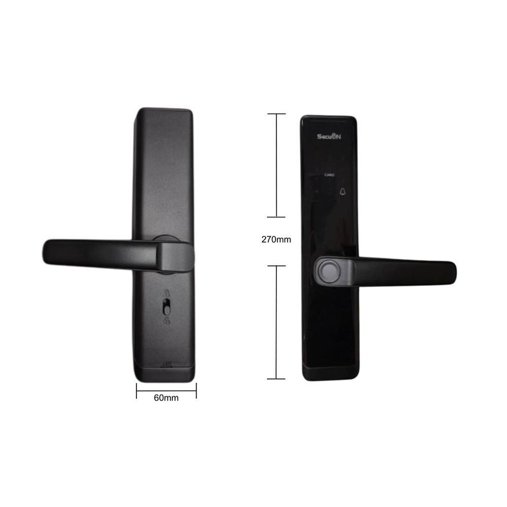 กลอนประตูดิจิตอล SECUON SEC-395 สีดำ