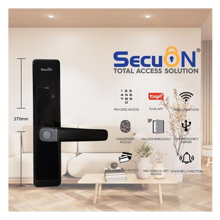 กลอนประตูดิจิตอล SECUON SEC-395 สีดำ_3