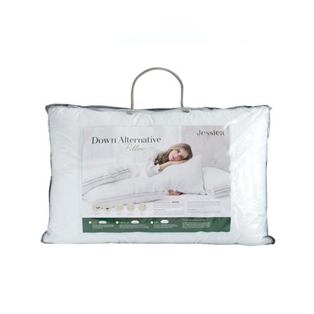 หมอนหนุน ขนห่านเทียม JESSICA D-ALTERNATIVE 26072-MEDIUM 18x28 นิ้ว สีขาว_3