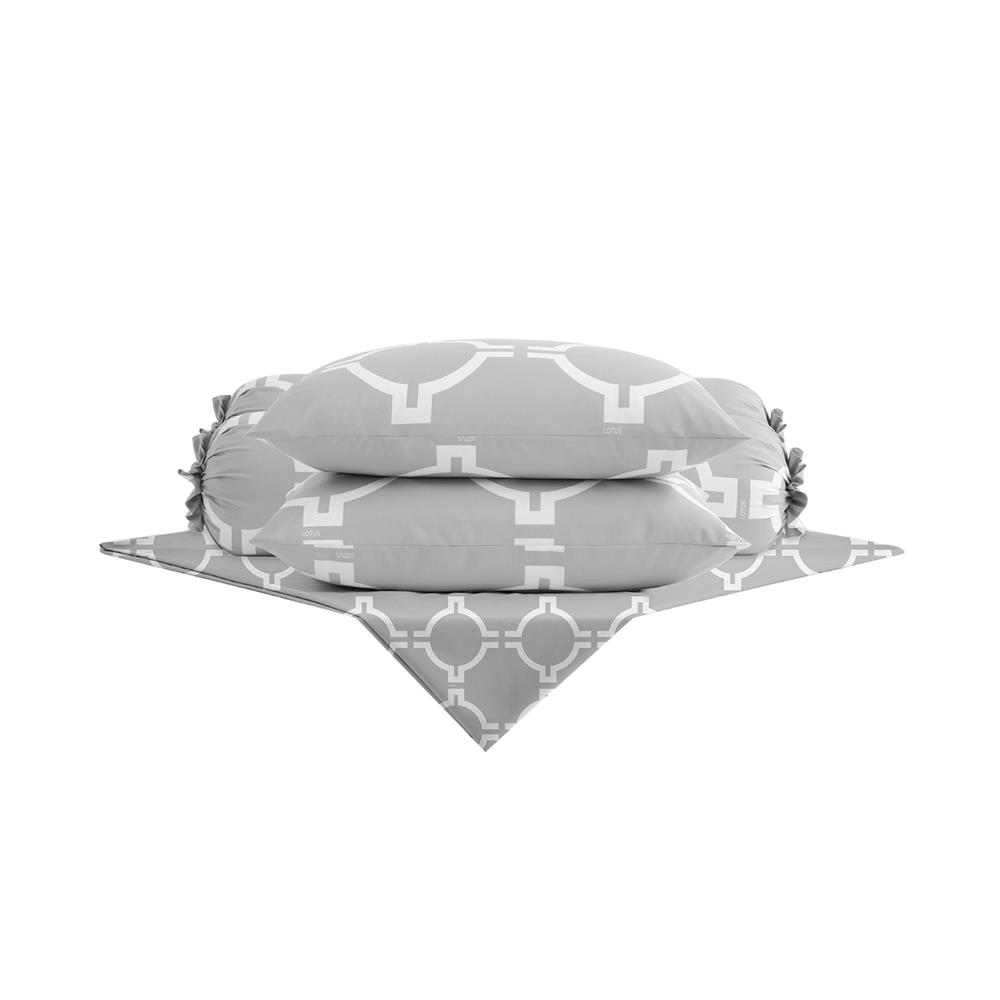 ชุดผ้าปูที่นอน 6 ฟุต 5 ชิ้น LOTUS MILANO 01