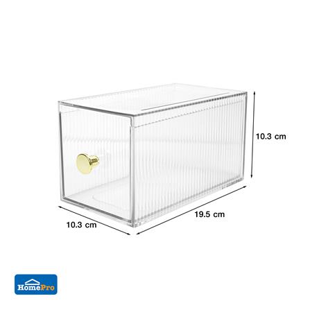 กล่องจัดเก็บเครื่องสำอาง STACKO BREIS 10.3x19.5x10.3 ซม. สีใส_7