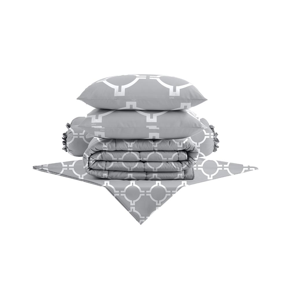 ชุดผ้าปูที่นอน 5 ฟุต 6 ชิ้น LOTUS MILANO 01