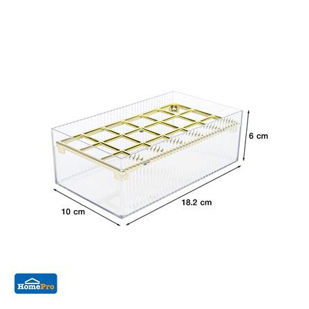 กล่องจัดเก็บเครื่องสำอาง STACKO BREIS LIPS18 10x18.2x6 ซม. สีใส_6