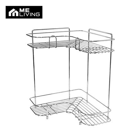 ชั้นเข้ามุมโครเมียม 2 ชั้น ทรงแอล ME LIVING CROMO 27x27x35.5 ซม._0