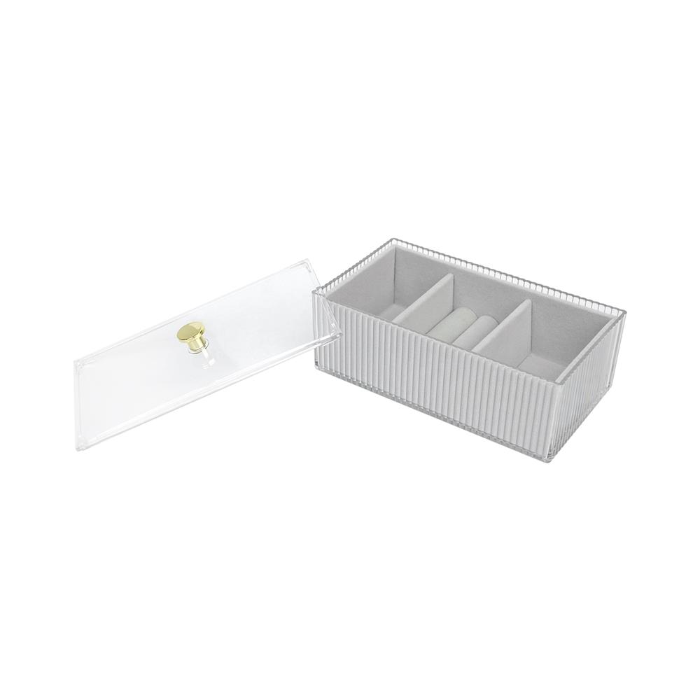 กล่องใส่เครื่องประดับ STACKO BREIS 10x18x7.5 ซม. สีใส