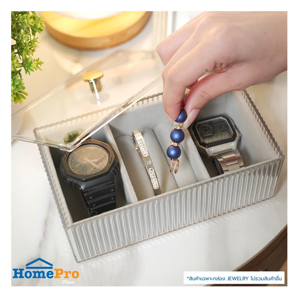 กล่องใส่เครื่องประดับ STACKO BREIS 10x18x7.5 ซม. สีใส