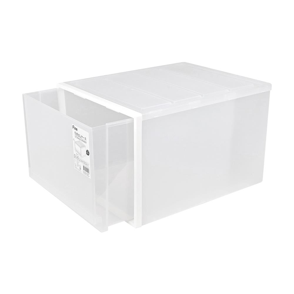 กล่องลิ้นชัก 1 ช่อง STACKO CK-109 50x40x31.5 ซม. สีขาว