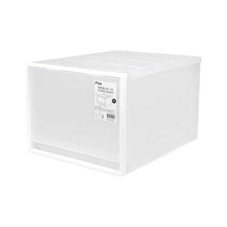 กล่องลิ้นชัก 1 ช่อง STACKO CK-109 50x40x31.5 ซม. สีขาว