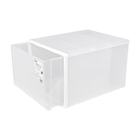 กล่องลิ้นชัก 1 ช่อง STACKO CK-109 50x40x31.5 ซม. สีขาว_2