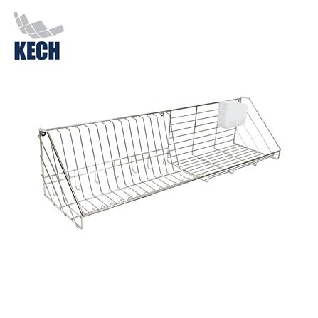 ชั้นคว่ำจานสเตนเลสติดผนัง 90 ซม. KECH NAPA